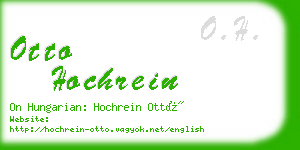 otto hochrein business card